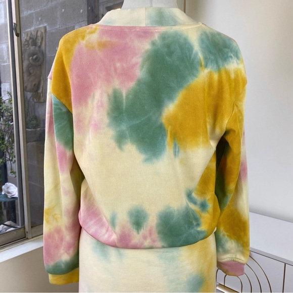 Current Air NWT Twist Front Tie Dye Sweatshirt & Midi Skirt Set, Size S - Picture 13 of 13
